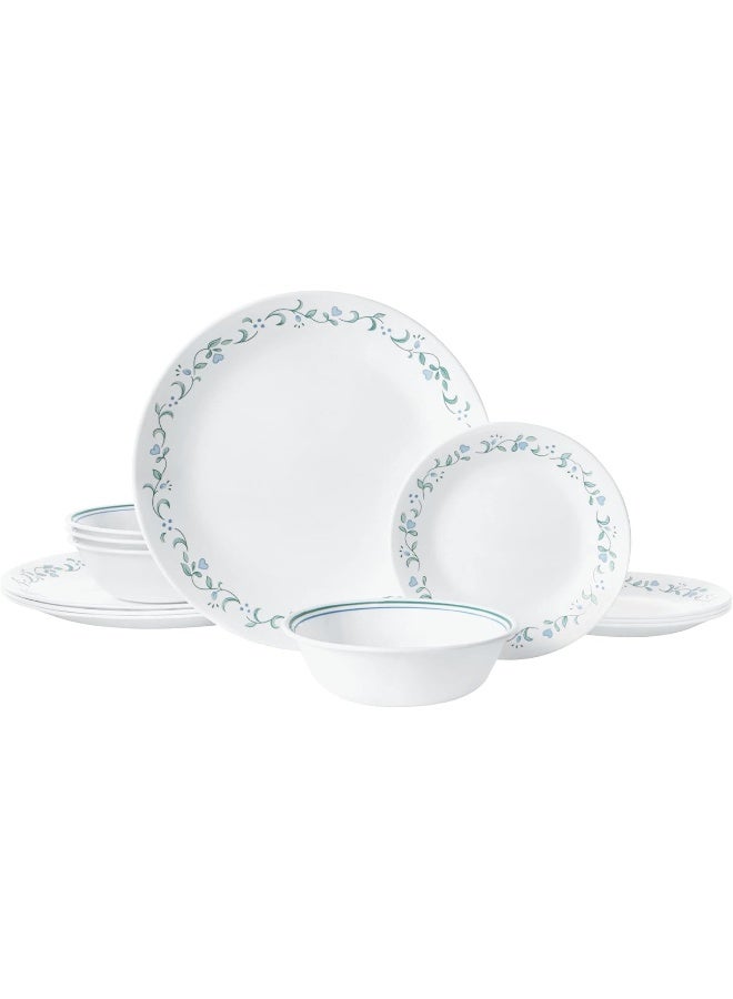 Corelle طقم أدوات المائدة كوريل، أبيض، 12 قطعة - Image 1