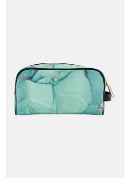 bebe Women Brand Logo Make Up Pouch, Green  - Image 2