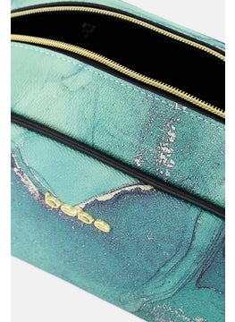 bebe Women Brand Logo Make Up Pouch, Green  - Image 3