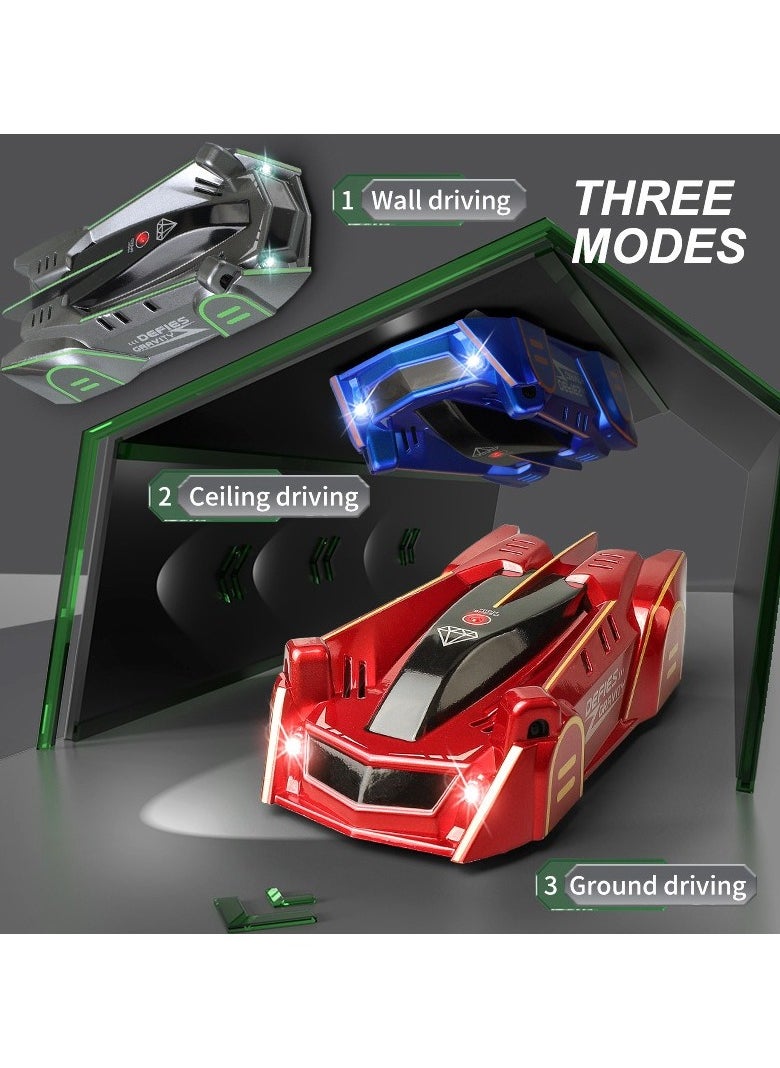 زي كرييت ديزاين - Air Racing Wall Climbing RC Car Toys Children Boys Infrared Ray Tracking Zero Gravity Laser Guided Rechargable Christmas Toys - Image 1
