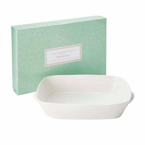 Portmeirion Sophie Conran White Medium Handled Rectangular Roasting Dish - 15 x 11 Inch, 3 Quart Fine Porcelain Bakeware - Oven, Microwave, Freezer & Dishwasher Safe Cookware - Image 4