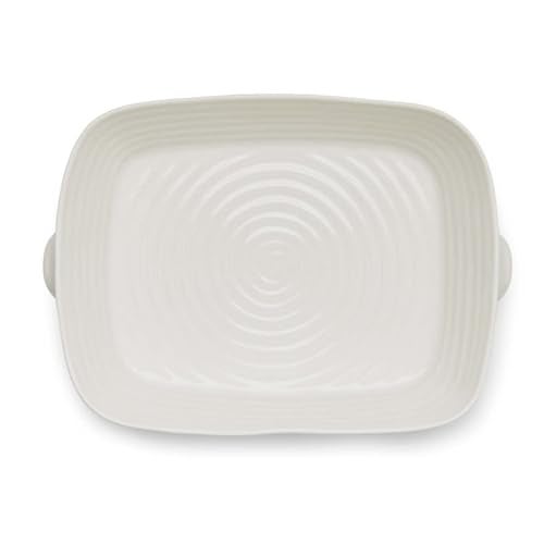 Portmeirion Sophie Conran White Medium Handled Rectangular Roasting Dish - 15 x 11 Inch, 3 Quart Fine Porcelain Bakeware - Oven, Microwave, Freezer & Dishwasher Safe Cookware - Image 3
