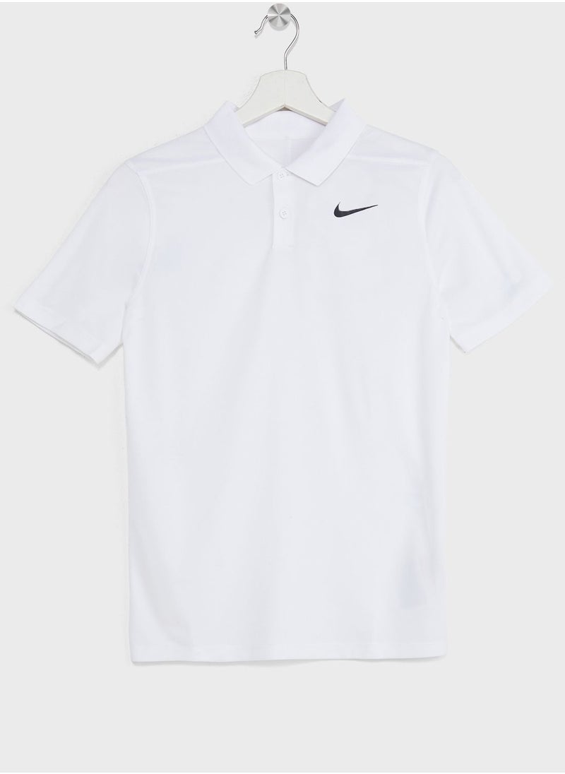Nike - Youth Dri-Fit Victory Stripe Polo - Image 1