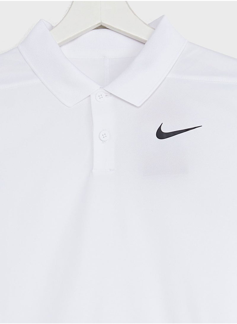 Nike - Youth Dri-Fit Victory Stripe Polo - Image 1