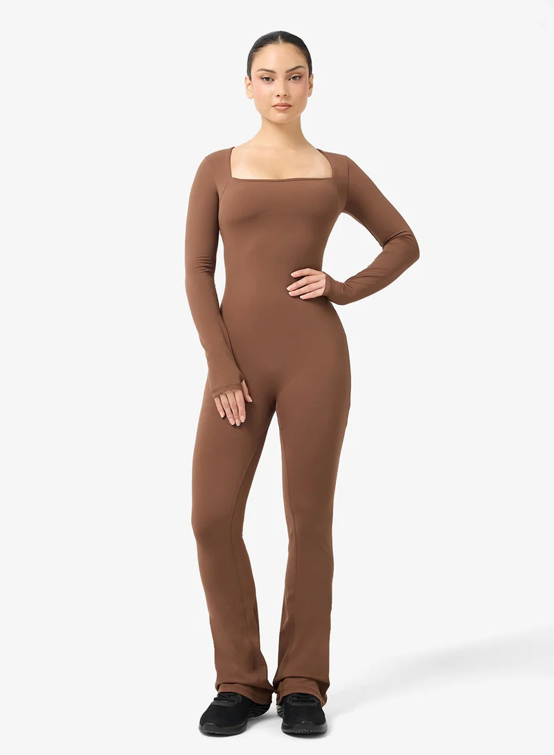 FRWD Soft Touch Square Neck Seamless Unitard