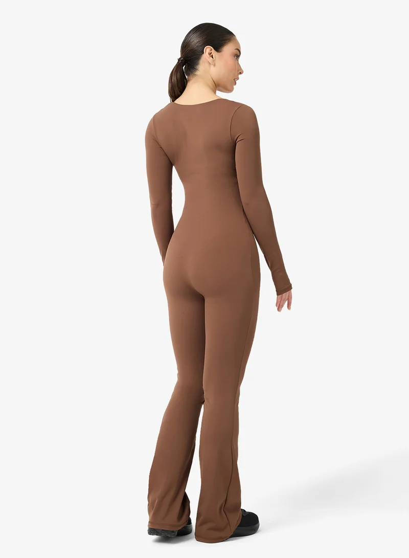 FRWD Soft Touch Square Neck Seamless Unitard