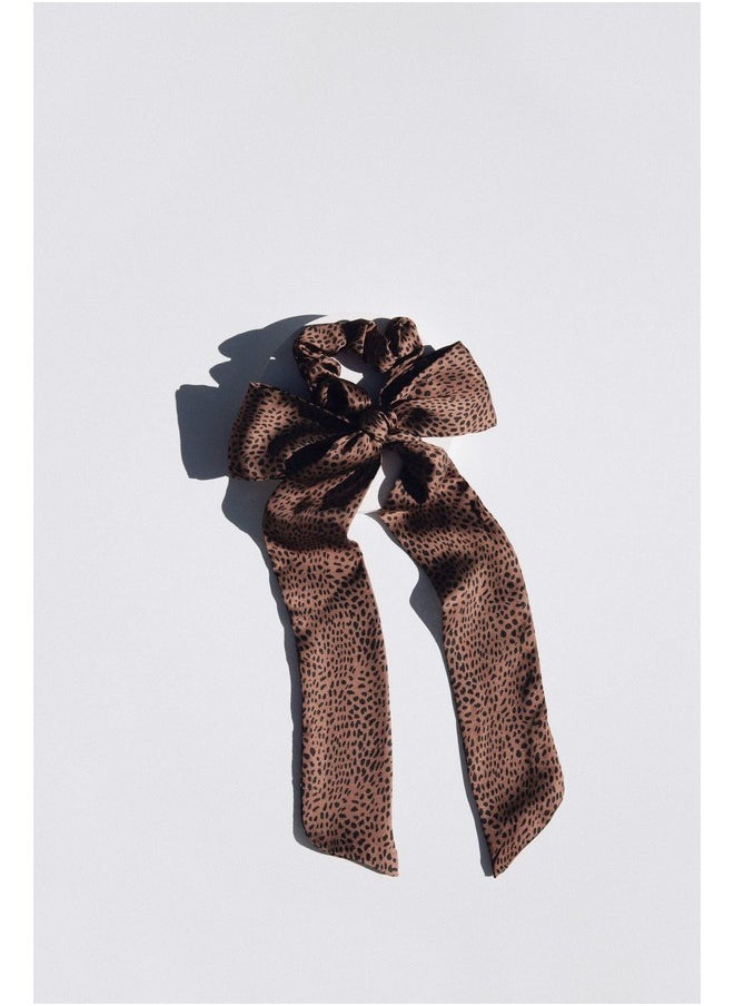 كريستين إس Scrunchie الشعر + طقم وشاح الفهد الساتان الشعر Scrunchie اكسسوارات للشعر للنساء + الفتيات النوم والليل Scrunchie العلاقات الشعر ذيل حصان حامل  - Image 3