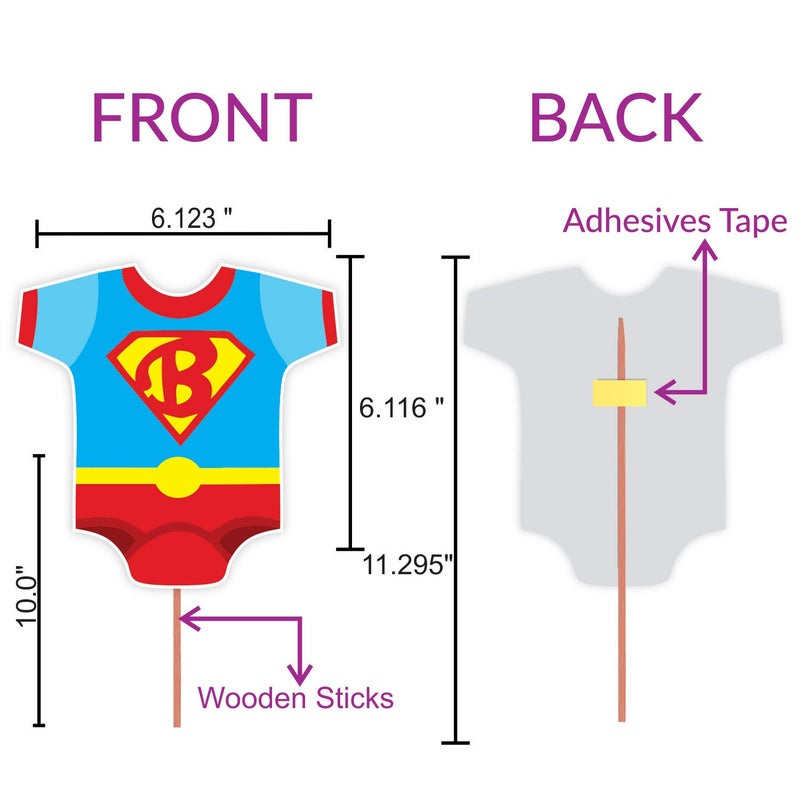 WOBBOX Wobbox Baby Shower Decoration Items| Baby Shower Ceremony Photo Booth Props for Photoshoot, Baby Shower Banner& Mom to Be Sash, Godh Bharai Ceremony Decoration Kit-(FP4802)  - Image 3