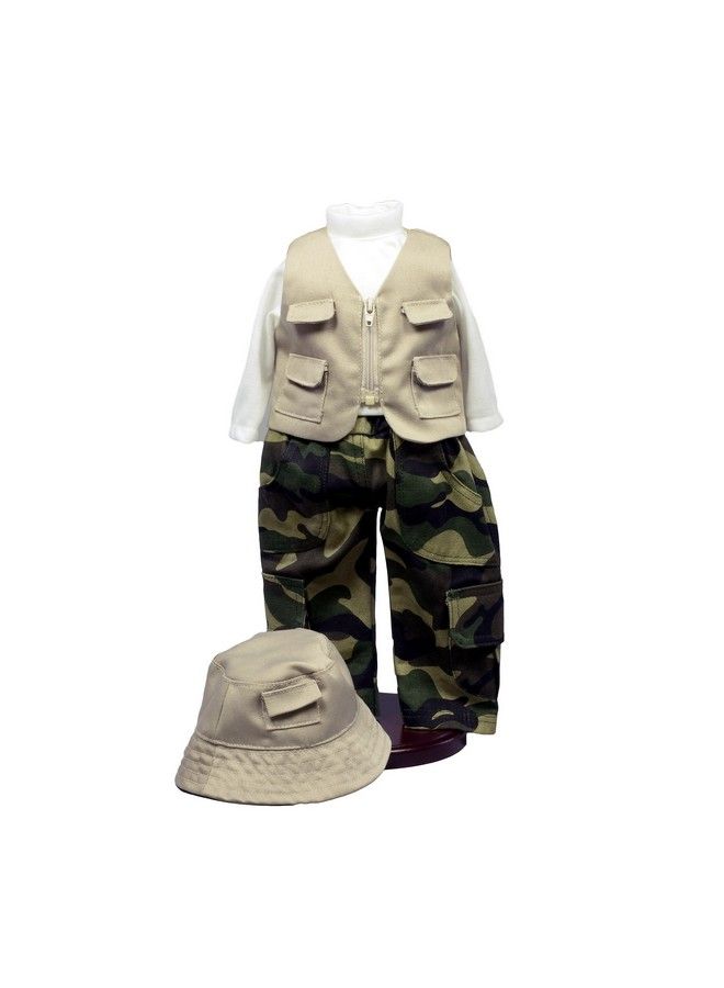 The Queen's Treasures 18 Inch Doll Clothes & Accessories 4 Pc Fishing Outfit With Pants Hat Vest & Shirt Compatible For Use With American Girl Dolls Doll Not Included - Image 3