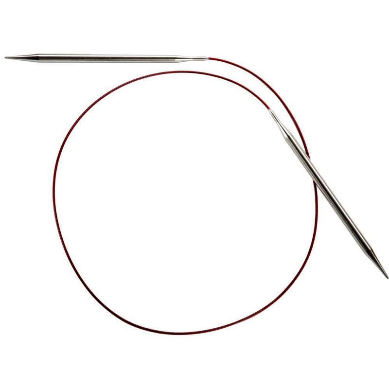 ChiaoGoo Red Lace Circular 32 inch 81cm Stainless Steel Knitting Needle Size US 15 25mm 703215