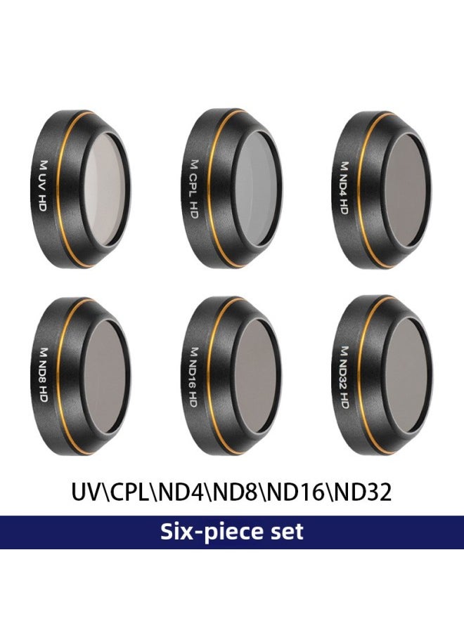 JSR Dajiang Drone For DJI Royal MavicPro GD Filter Accessories ND Dimming Polarized PL-Color:Royal Gd 6in1 (uv+cpl+nd4+nd8+nd16+nd32) Jsr-1875