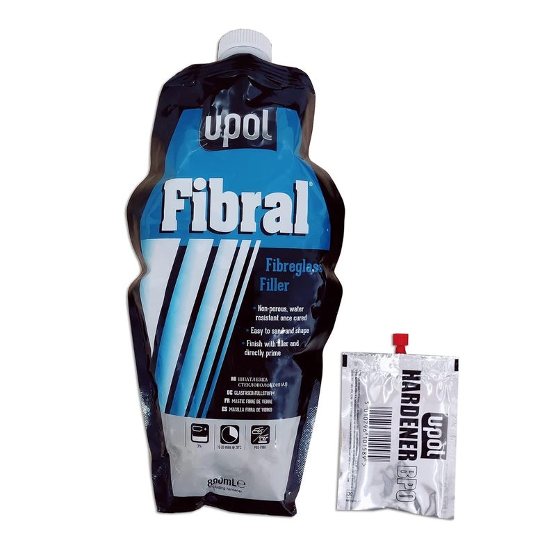 U-POL Fibral Fibreglass Filler 1L