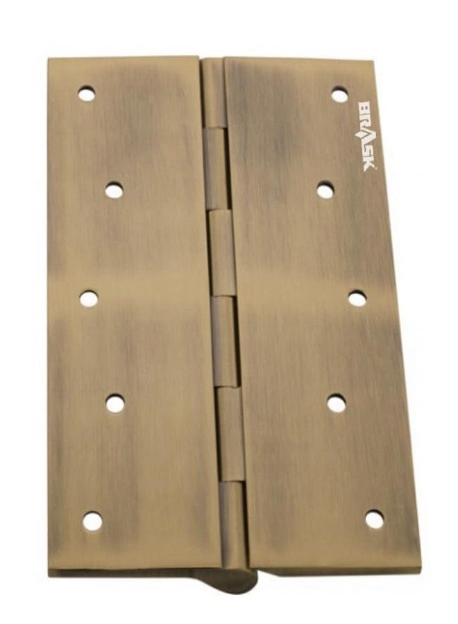 BRASK Brass Railway Hinges 6" x 1.1/2" x 3/16 (150 mm x 38 mm x 5 mm) Heavy Duty Brass Door Hinges (Antique, 1) - Image 2