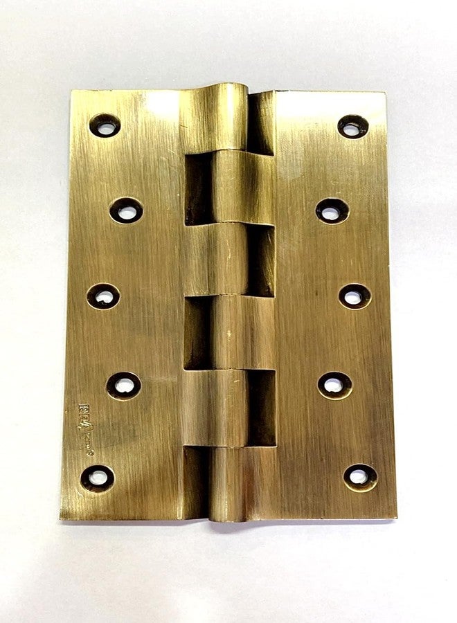 BRASK Brass Railway Hinges 6" x 1.1/2" x 3/16 (150 mm x 38 mm x 5 mm) Heavy Duty Brass Door Hinges (Antique, 1) - Image 5