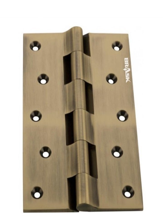 BRASK Brass Railway Hinges 6" x 1.1/2" x 3/16 (150 mm x 38 mm x 5 mm) Heavy Duty Brass Door Hinges (Antique, 1) - Image 1