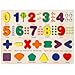 Attmu Number Puzzle Wooden Puzzles for Toddlers Shape Learning Puzzles Toddler Toys with Puzzle Board Letter Blocks Preschool Educational for Girls Boys Pattern Number - Image 2