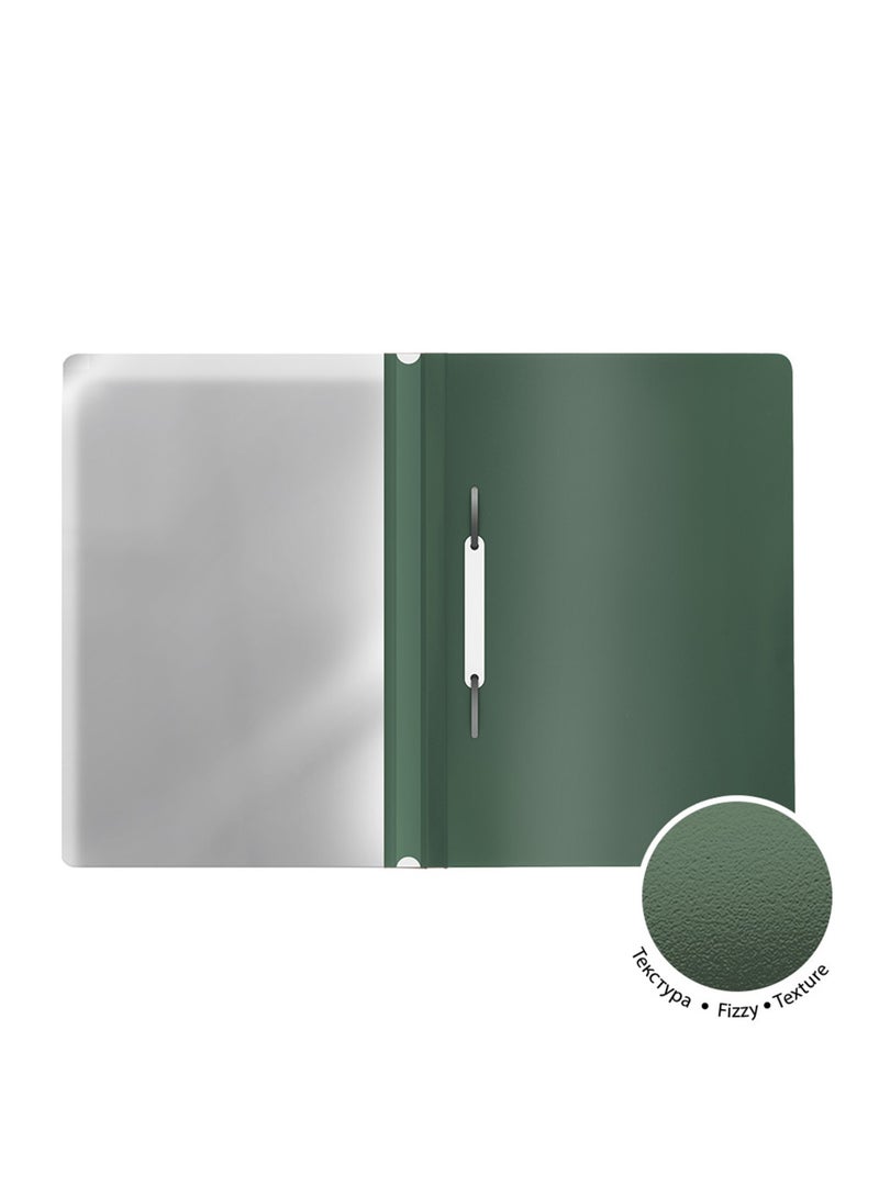 ErichKrause ملف تقرير بحجم A4 مكون من 20 قطعة مع مشبك باللون الأخضر الداكن - Image 2