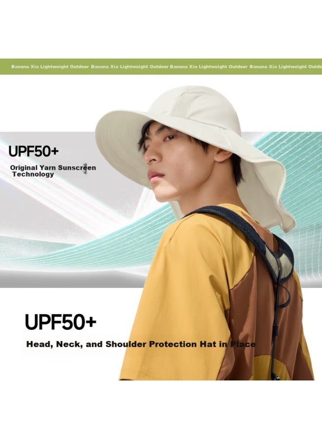 Beneunder Fisherman Hat Sun Hat Men's Sun Hat Mountaineering Hat Fishing Hat Sun Hat Neck Protection Anti-uv As517 Gray - Image 4