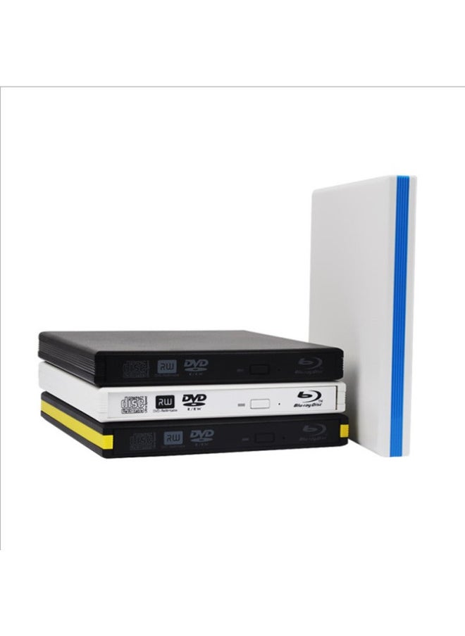 ماركة غير محددة مجموعة محرك أقراص ضوئية خارجي USB3.0 مقاس 12.7 مم لأجهزة الكمبيوتر المحمولة والمكتبية بمنفذ USB3.0 - اللون: أصفر  - Image 1