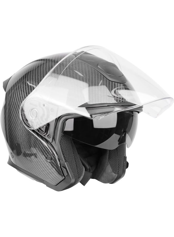 Generic Premium Open Face Touring Helmet Flyon II Carbon - Image 3