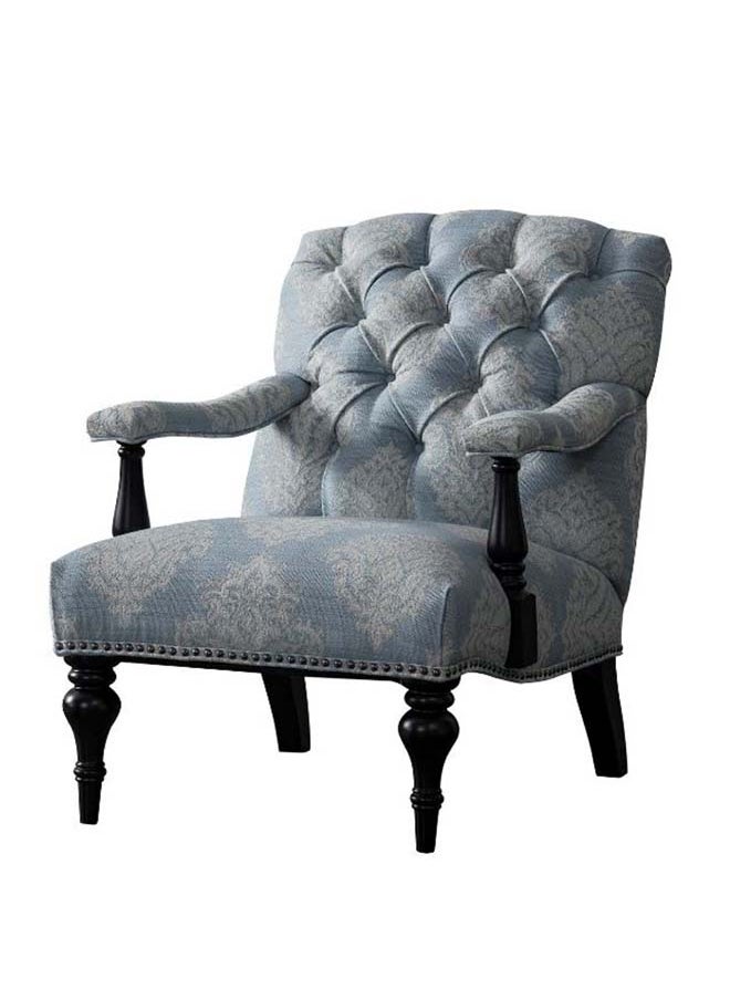 Roots FURNITURE Pastel Pattern Accent Chair Baby blue 27.17x35.04 inch 