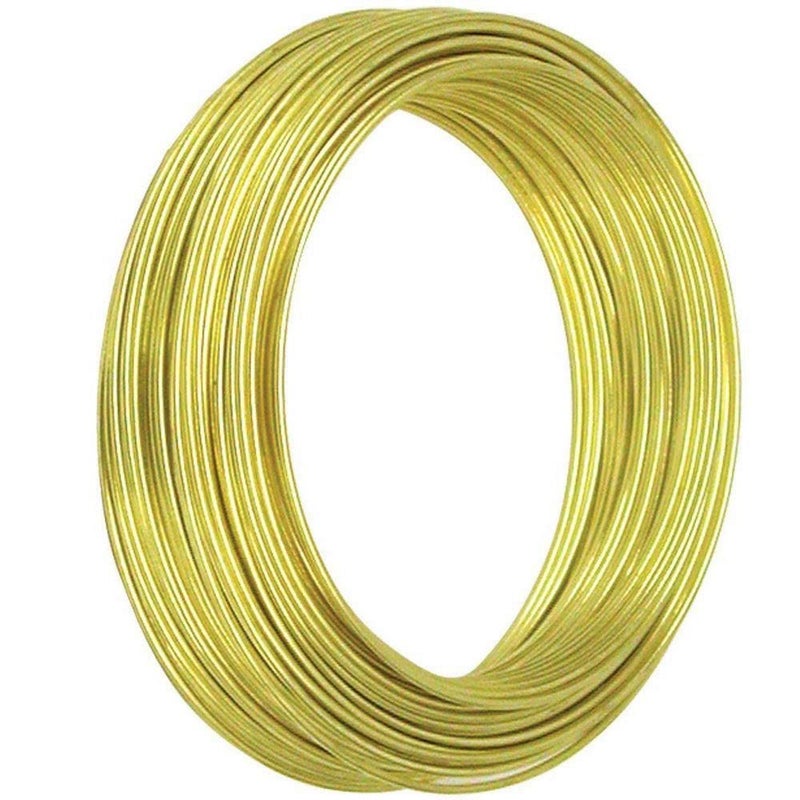 20 Meters Brass Wire - All Gauges and Sizes - Golden Wire for Jewellery on spool - DIY Jewellery & Artistic (26 Gauge (0.40mm), 1)
