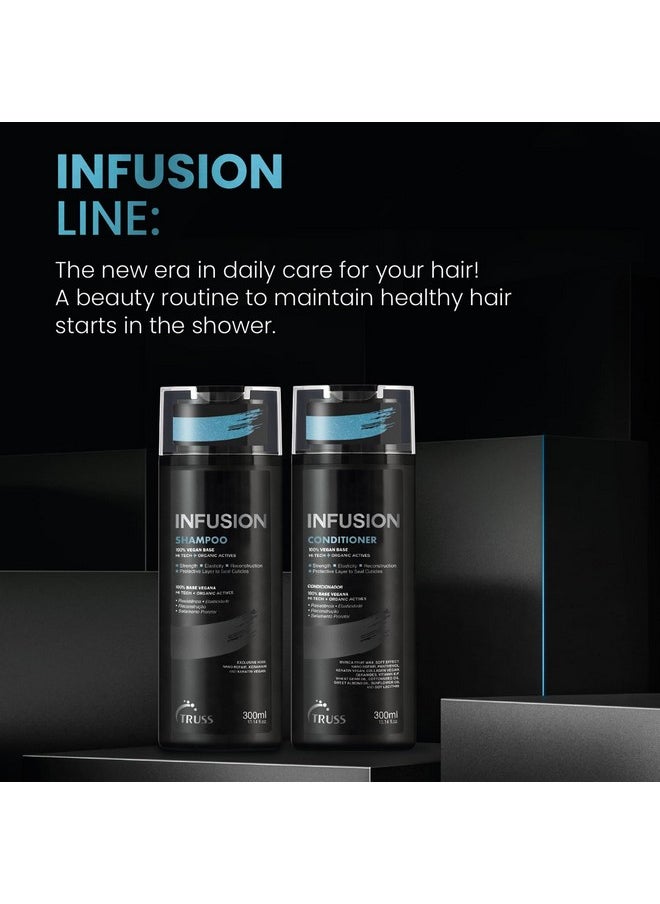 Truss Infusion Conditioner For Dry Damaged Hair 100% Vegan Base Deeply Hydrates Protects & Restores For Strong Soft Shiny Hair Anti Aging Conditioner For Color Treated Hair  - Image 3