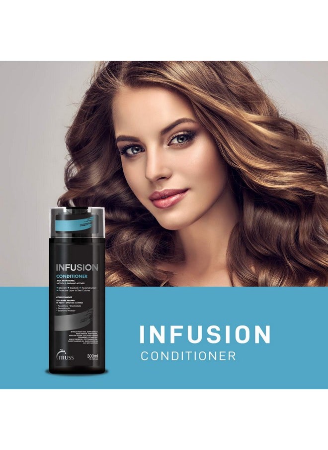 Truss Infusion Conditioner For Dry Damaged Hair 100% Vegan Base Deeply Hydrates Protects & Restores For Strong Soft Shiny Hair Anti Aging Conditioner For Color Treated Hair  - Image 4
