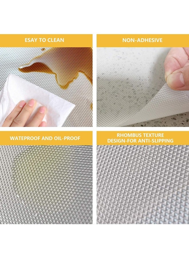 Hihonor Refrigerator Liners Mats Washable and Reusable,Waterproof and Moisture-Proof Drawer Mat,BPA Free,Non Slip Dining Mat,for Fridge Glass Shelf, Cabinet, Drawer, Freezer Safe,45x150 cm(Clear)  - Image 5