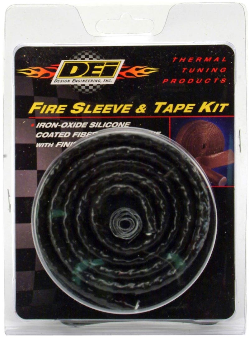Design Engineering 010472 Fire Sleeve and Tape Kit 5/8" I.D. x 3ft Heat Protection for Wires, Hoses, etc. - Image 4