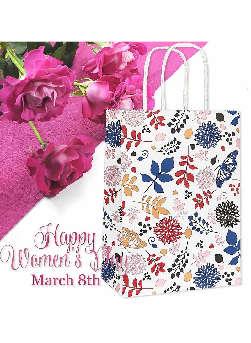 Floral Paper Party Favor Bags - 8.7x6.3x3.1 Inch-12PCS - Image 3