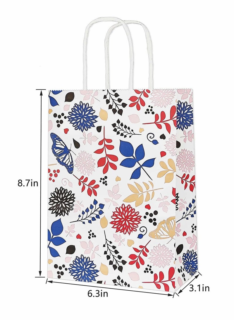 Floral Paper Party Favor Bags - 8.7x6.3x3.1 Inch-12PCS - Image 2