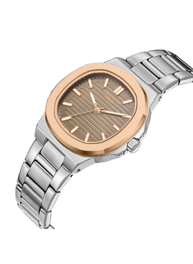 Lee Cooper LEE COOPER Women's Watch, Analog Display and Mesh Strap - LC08017.560, Silver