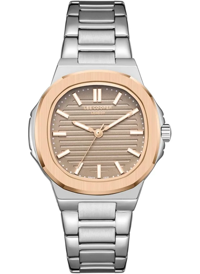 Lee Cooper LEE COOPER Women's Watch, Analog Display and Mesh Strap - LC08017.560, Silver