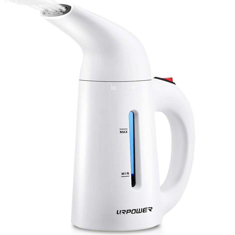 URPOWER Updated 180ml Steamer for Clothes, 7-in-1 Portable Handheld Garment Steamer, Fast Heat-up Clothes Steamer, Travel Steamer, High Capacity Fabric Steamer for Home and Travel - Image 1