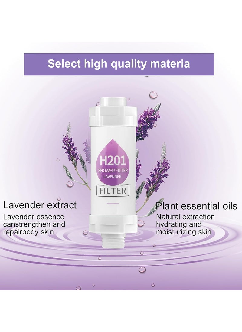 H201 Shower Soaker, Vitamin C Shower Head Filter, Hard Water Softener, Chlorine and Fluoride Shower Filter, Water Purification Filter Shower Head with Beads, Healthy Skin, Easy Install  - Image 2