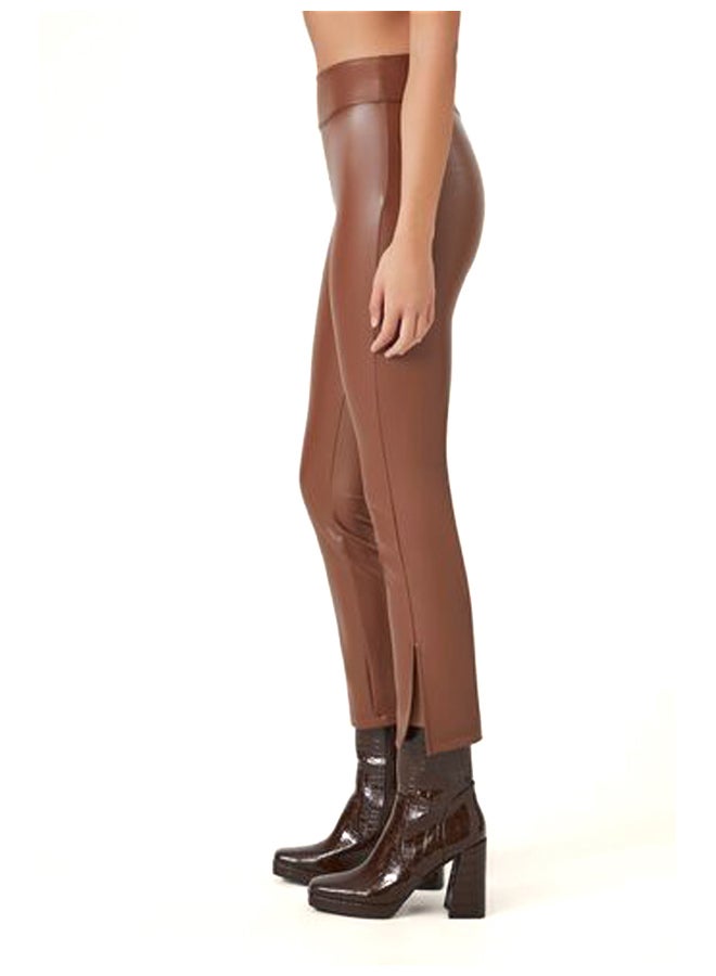 FOREVER 21 Faux Leather Ankle Leggings - Image 2