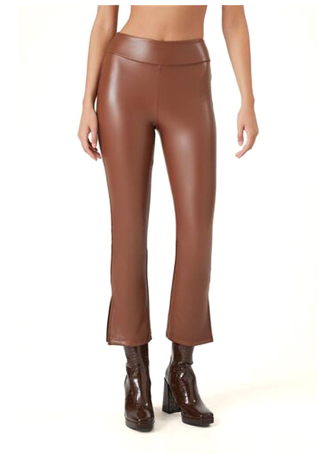 FOREVER 21 Faux Leather Ankle Leggings - Image 5