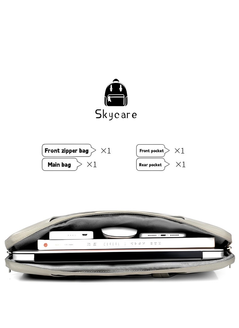 التمريض الجوي حقيبة الكمبيوتر المحمول Skycare بحجم 15.6 بوصة، حافظة كمبيوتر محمول مقاومة للماء، حقيبة ملفات أعمال، حامل كمبيوتر محمول بحجم 13-14-15.6 بوصة للرجال والنساء.  - Image 2
