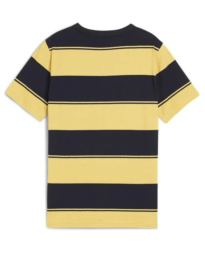 PUMA Youth All Over Printed Striped T-Shirt
