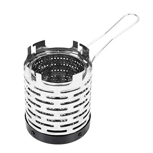 VGEBY Portable Camping Heater Stove, Stainless Steel Mini Tent Heater with High Efficiency Heating & Rapid Setup Design for Outdoor Use, Compact Folding Sto - Image 1