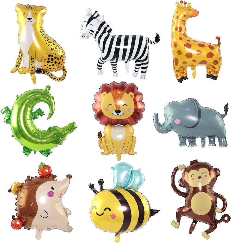 MANGO Jungle Animal Balloons 9 Pcs 2036in Jumbo Animal Balloons for Children Birthday Party Animal Theme Party DecorationParty Favors Stuffers Kids Gift Birthday Party Dcor - Image 2