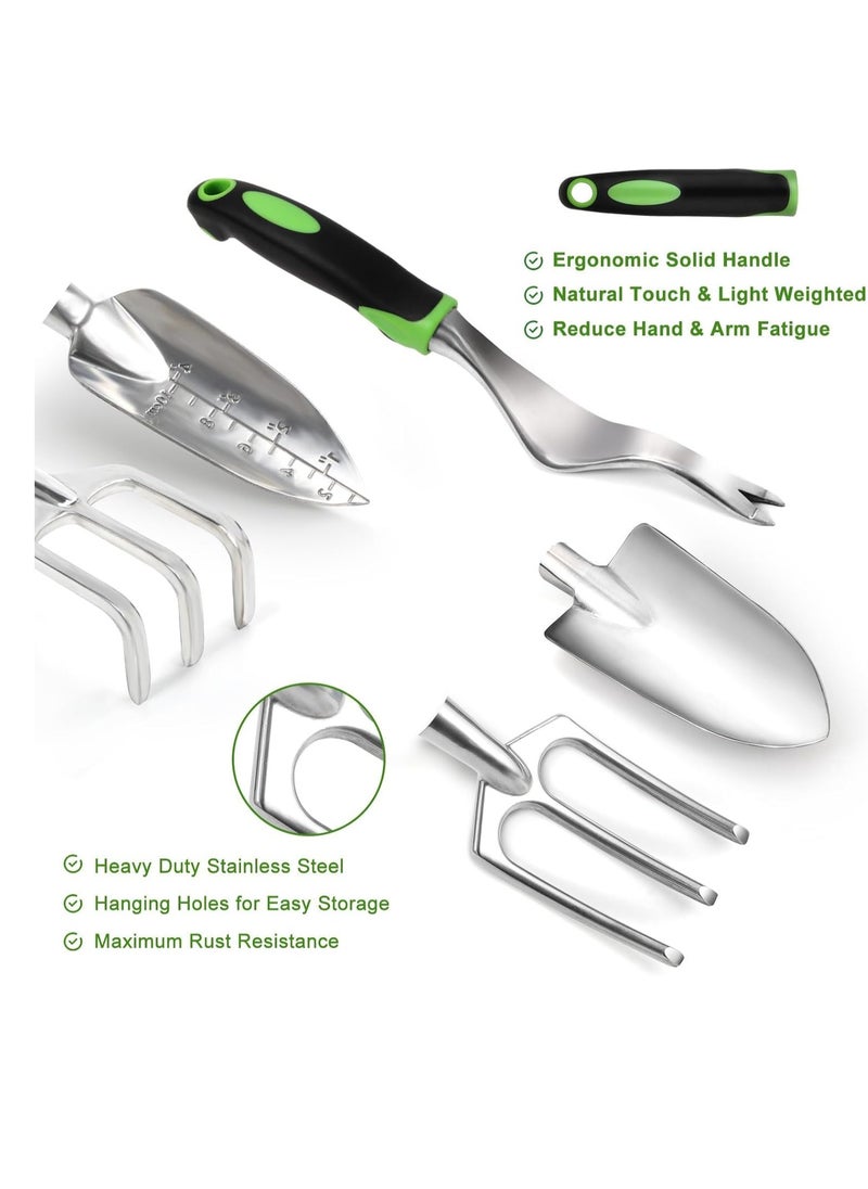 Generic - Garden Tool Set  8-Piece Heavy Duty Lightweight Aluminum Alloy with Comfortable Non-Slip Handle  Storage Carrying Bag Durable Gardening Tool Set  Gift for Men and Women - Image 1