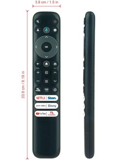 erorex Voice Replaced Remote Control Rc813 Fab1 Fit For Tcl Smart Tv，With Short Apps: Netflix Stan Prime Video Disney+ Youtube Tcl Channel 55Q750G 65Q750G 75Q750G 85Q750G  - Image 5