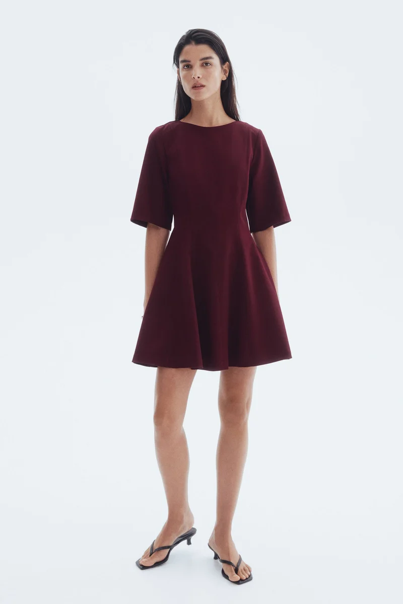 H&M Waisted twill dress