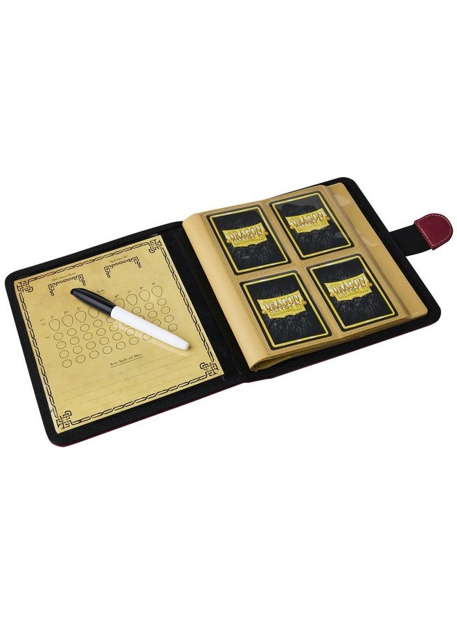 Arcane Tinmen - Dragon Shield: Roleplaying Spell Codex: Blood Red - Compatible With Official Dnd Spell Cards - Dry Erase Marker And 5E Compatible Spell Slot Tracker Included - Image 1