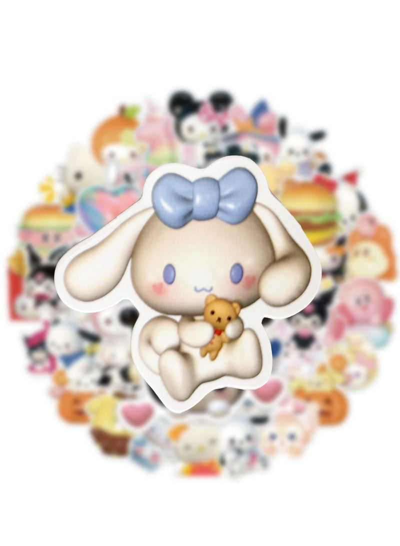 SYOSI 60 Pcs Cute Stickers for Kids, Vinyl Water Bottles, Cartoon Teens, Anime Adults, Kawaii Pack Kuromi, Set Of 2 - Image 3