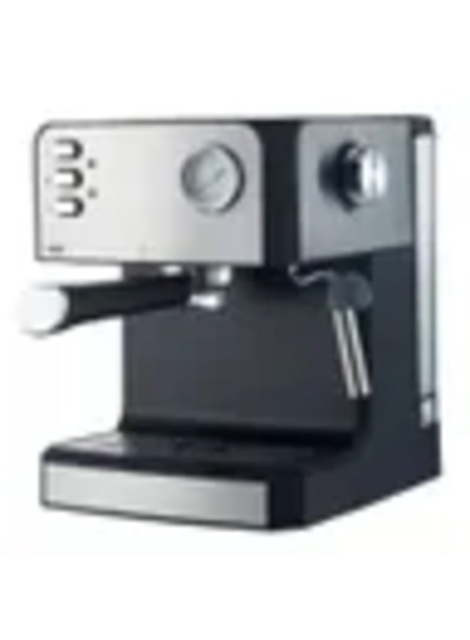 Denx Espresso and Cappuccino Machine 850W, 1.6L water tank, dual stainless steel filter, compatible with coffee capsules and ground coffee, steam frother, overheat protection. - Image 4