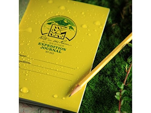 Rite in the Rain Weatherproof Stapled Notebook, 4.625" x 7", Yellow Cover, Expedition Journal (No. 512) - Image 4
