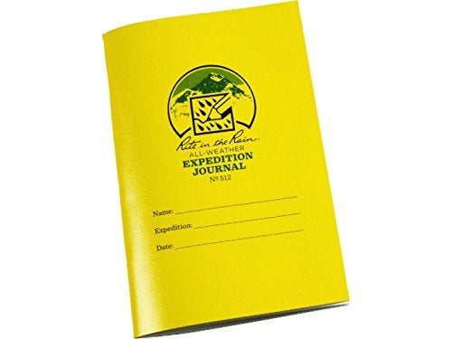 Rite in the Rain Weatherproof Stapled Notebook, 4.625" x 7", Yellow Cover, Expedition Journal (No. 512) - Image 5